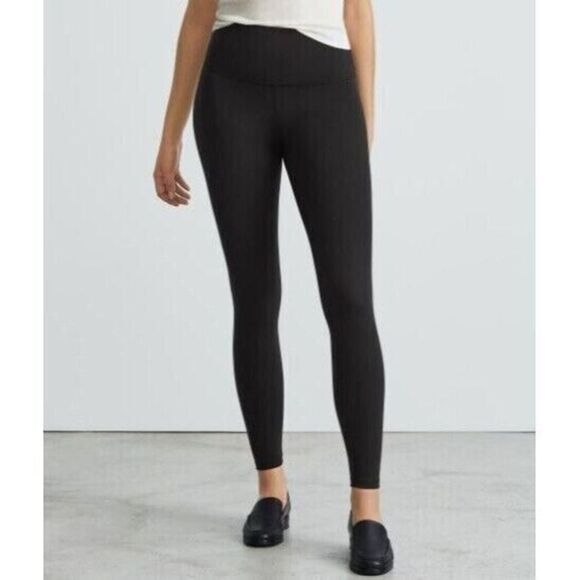 Everlane Pants Large Legging The Perform Regular Ankle Black Workout Yoga NWOT - Picture 1 of 5